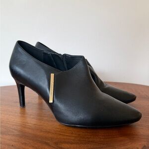 Calvin Klein Black Heels with Gold Accent